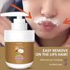 Coconut Oil Lip Hair Removal Cream for Women, Gentle Facial Hair Remover