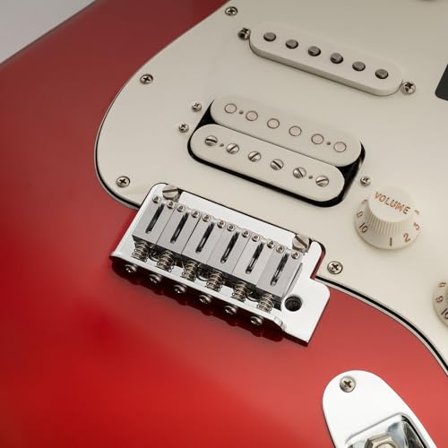Musiclily Ultra 10,5 мм Латунные бриджевые сёдла для электрогитар ST Strat/TL Telecaster, Хром (Набор из 6)