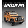 Масштаб 1/32 Land Rover Defender 110 литой автомобиль Land Defender 110 Rover Fire металлическая модель со светом и звуком инерционный автомобиль коллекция игрушек из сплава