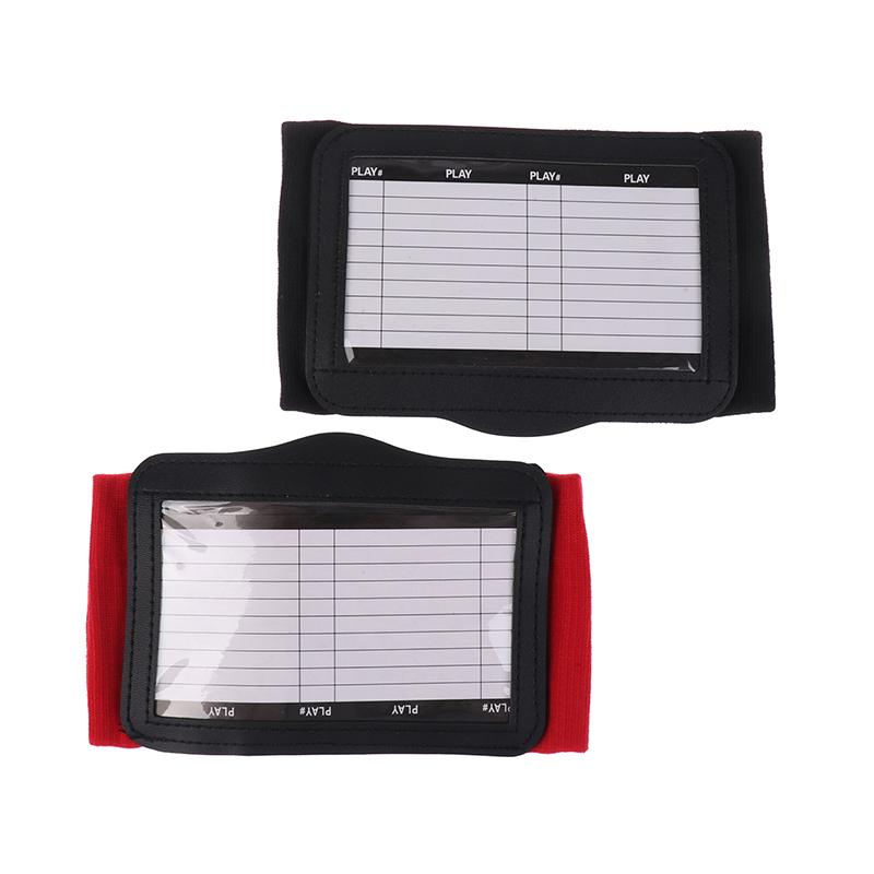 Rugby Wristband Training Equipment Teaching Board With Viewing Window Armband For Play Softball Signs Baseball Hockey