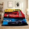 Custom Name Car Adventure Flannel Blanket Throw Blanket Soft Warm Sofa Bed Decor Unique Gift