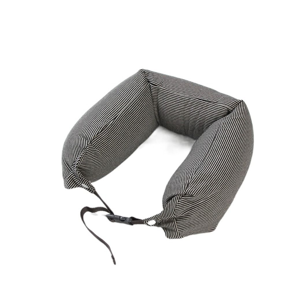 Подушки U-образной формы из пенополистироловых шариков, портативная подушка для сна, защита шеи в японском стиле, для путешествий