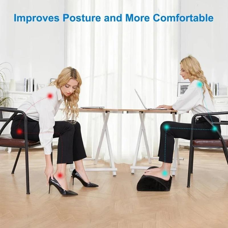Semicircle Foot Pad Sofa Resting Leg Pad Side Sleeping Knee Footrest Home Office Work Foot Rest Cushion Ergonomic Feet Pillow