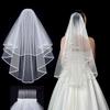 Accessories New Photo Veil Short Simple Lace Edge Women's Tulle With Comb Bridal Veil Wedding Veil