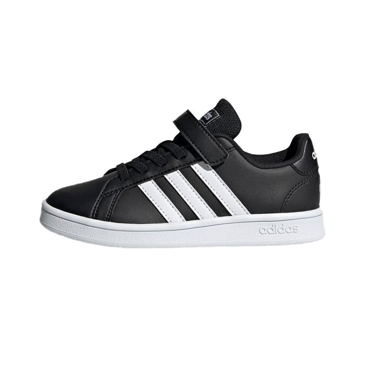 Adidas Neo GRAND COURT Breathable Low top Kids' Skateboarding Shoes Black White Kids' EF0108