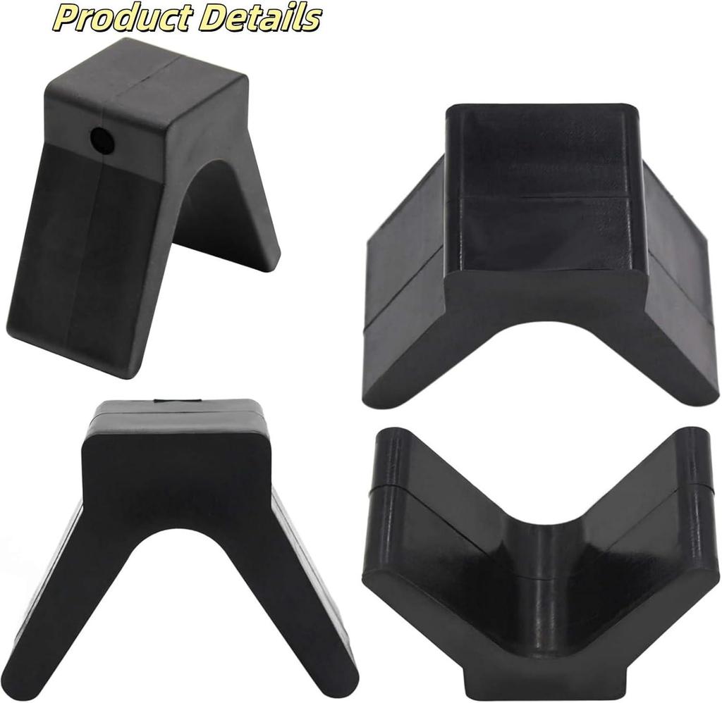 2-дюймовое резиновое сиденье V-образного типа для морского прицепа, яхт и каяков