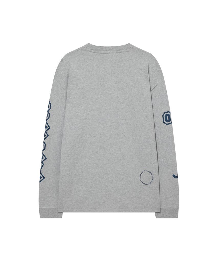 COVERNAT Multi-Graphic Long Sleeve Melange Gray