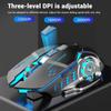 2.4G Bluetooth беспроводная перезаряжаемая мышь с RGB-подсветкой, механическая мышь для киберспорта, бесшумные офисные мыши для компьютера, ноутбука, планшета, ПК, игровая мышь для геймера
