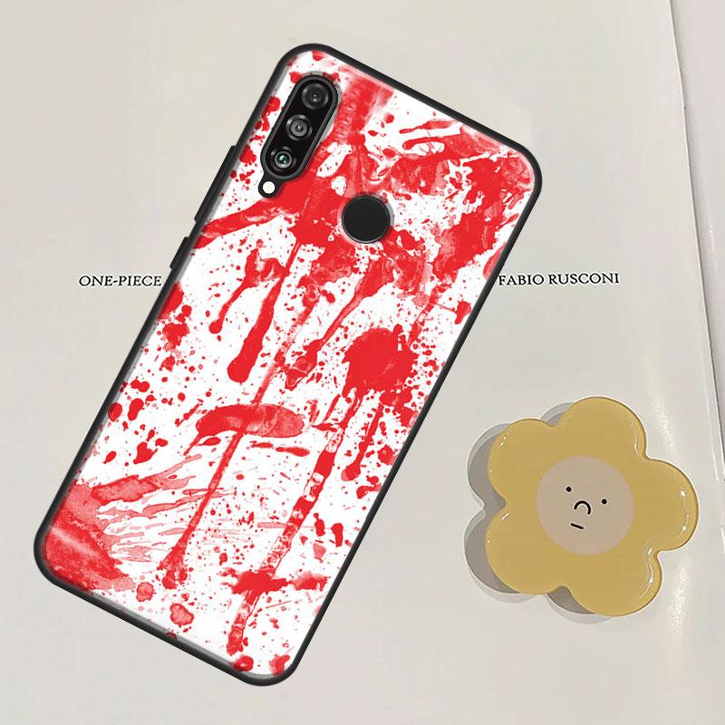 ХЭЛЛОУИН КРОВАВЫЕ ПОТЕКИ Для Huawei Nova Y91 Y60 Y70 Y90 Y61 3i 7i 8i 11i Nova 11 9 10 SE P20 P40 Lite P30 Pro Чехол
