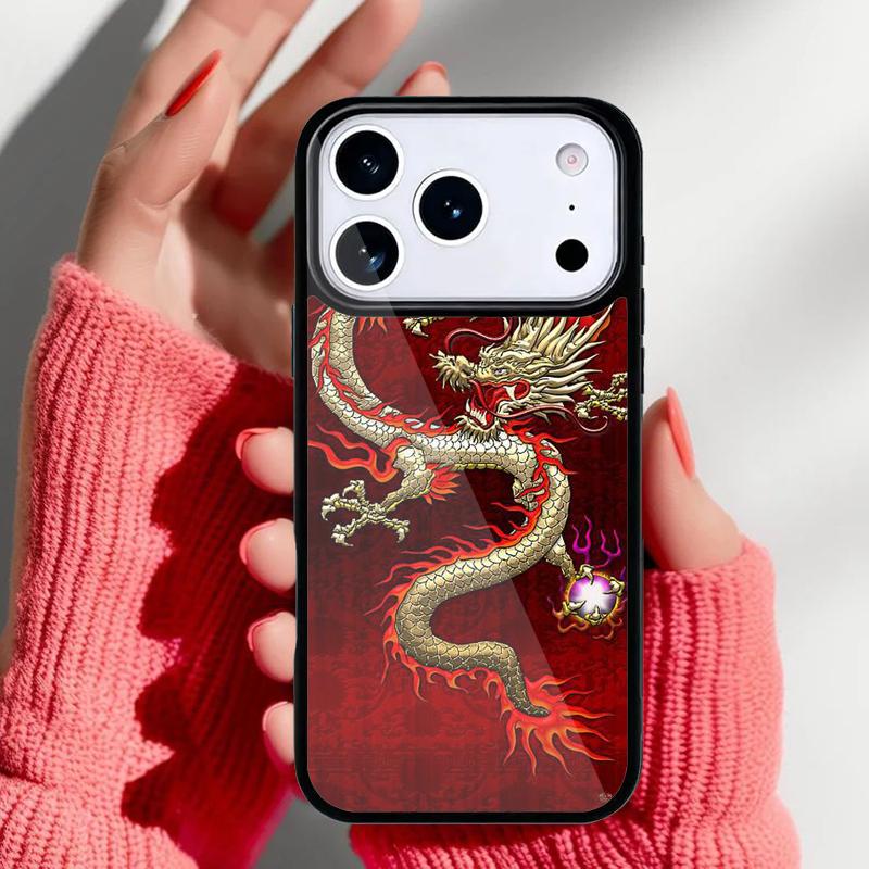 Азиатский китайский дракон Чехол для телефона для iPhone 17 16 15 14 13 Pro Max Задняя крышка для 12 11 Pro Coque