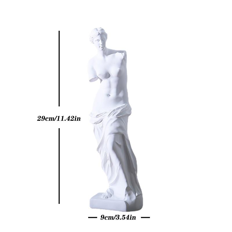 11 Inch Nordic Style Art Broken Arm Venus Figurine Statue Resin Crafts Sketch Sculpture Study Office Home Decoration