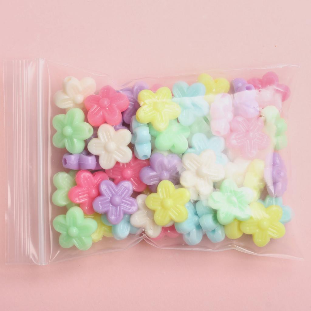 Творческий ручной работы красочный цветок морская звезда DIY DIY аксессуары ювелирные изделия бусины модные 50 шт. акриловые бусины DIY полые свободные бусины