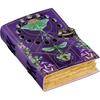 Leather Book of Spells: Luna Moth Journal, Deckle Edge Paper Grimoire