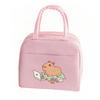 Cartoon Cute Capybara Print Insulated Lunch Bags  Portable Thermal Lunch Tote Bags Picnic Food Preservation Lunch Box Bag