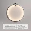 Black Modern Circular LED Wall Lamp Home Designer Home Decor Circle Nordic Wall Light Lustre Living Room Bedroom Wall Sconces