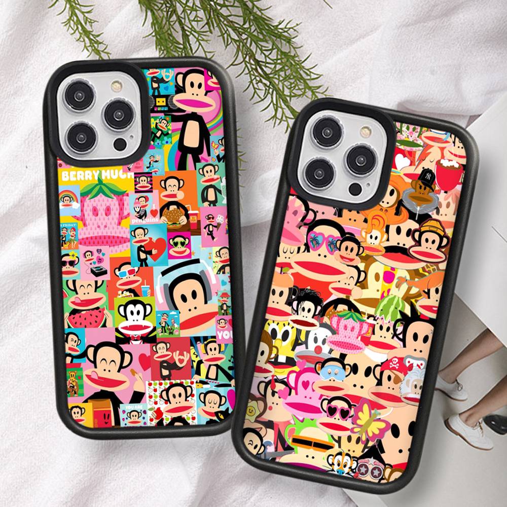Знаменитый Роскошный Чехол Для Телефона P-paul F-frank Для IPhone 17 Pro 16 Plus 16 Pro Max 15 14 13 12 11 PC+TPU Задняя Крышка