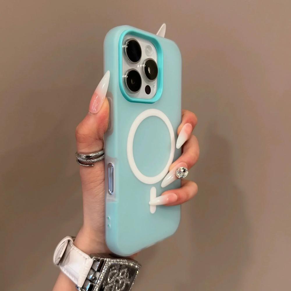 Роскошный чехол Magsafe 2 в 1 цвета конфет для iPhone 16 15 14 13 12 11 Pro Max Plus с магнитной беспроводной зарядкой, прозрачный матовый мягкий чехол