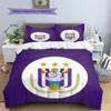 RSC Anderlecht  Узорный Комплект Постельного Белья Одеяло  Домашний Декор  Подарок (1 пододеяльник + 2 наволочки без наполнителя)