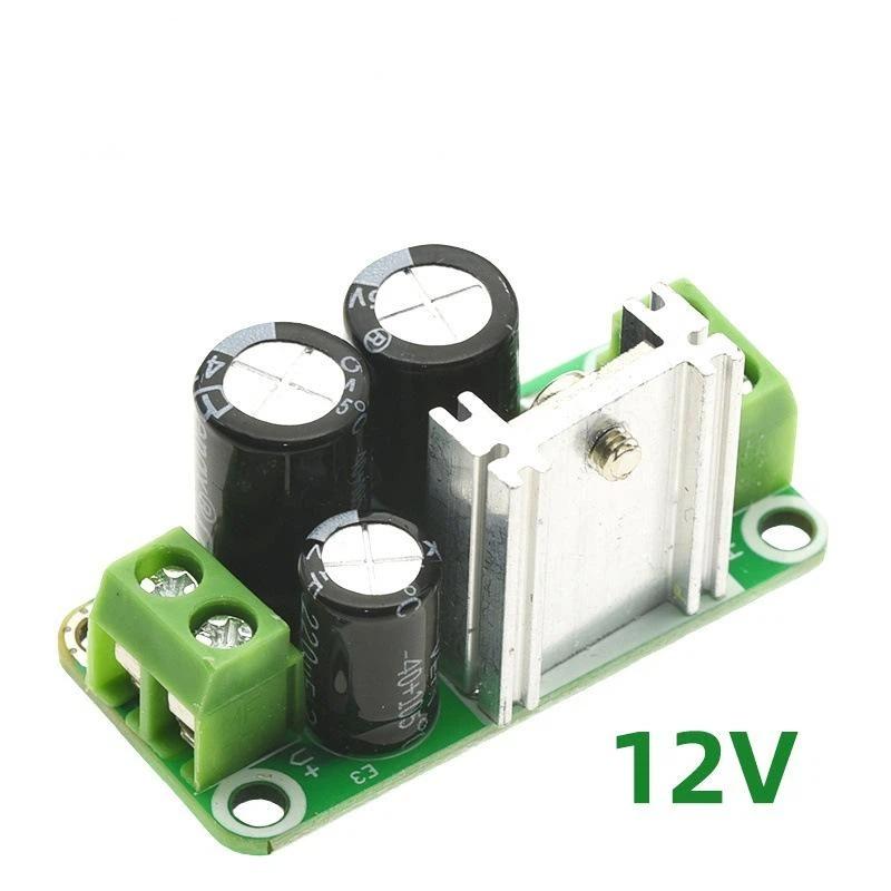 Single Regulated Power Module Universal Rectifier Filter Board DC 5V-24V Compatible with Raspberry Pi DIY Projects