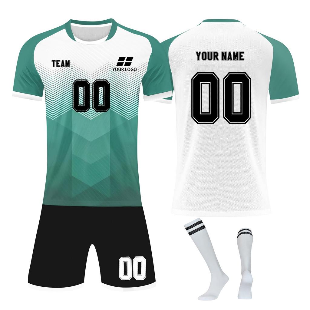 Personalised Shirts Kit Mens Girls With Name Number Custom Football Jerseys For Boys Training Suit
