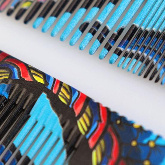 Привлекательная расческа для волос с гладкой поверхностью, антистатическая портативная парикмахерская расческа из АБС-пластика для дома