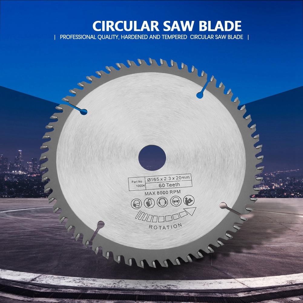 165 мм серебро TCT дисковая пила для резки дерева 60 зубьев + 1 шт. Редукционные кольца