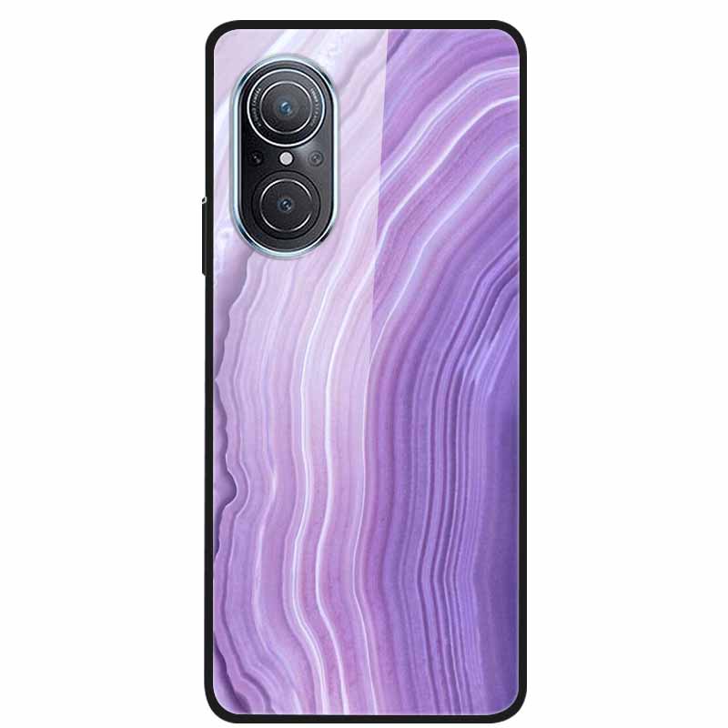 Чехол для Huawei Nova 9 10 Мраморное закаленное стекло Задняя крышка Жесткая для Huawei Nova9 10 SE Чехол Nova10 Ударопрочный Funda Coque