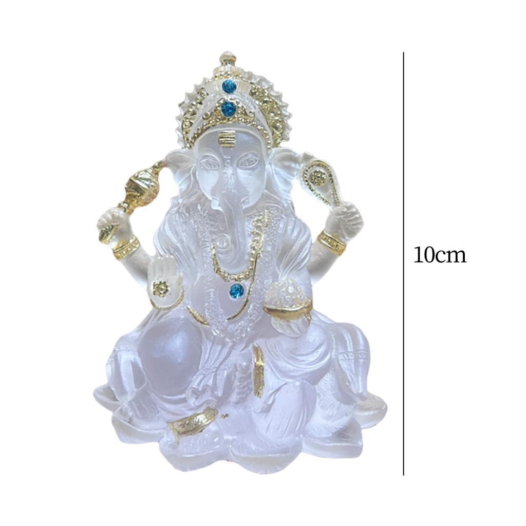 Статуя Ганеши, Бог-слон Будда Коллекционный подарок, Произведение искусства Фигурка Господа Ганеши Статуя Будды-слона для офиса, Фермерского дома