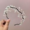 Korean Style Crystal Beaded Hair Hoop Elegant Wedding Headwear  Hair Accessories