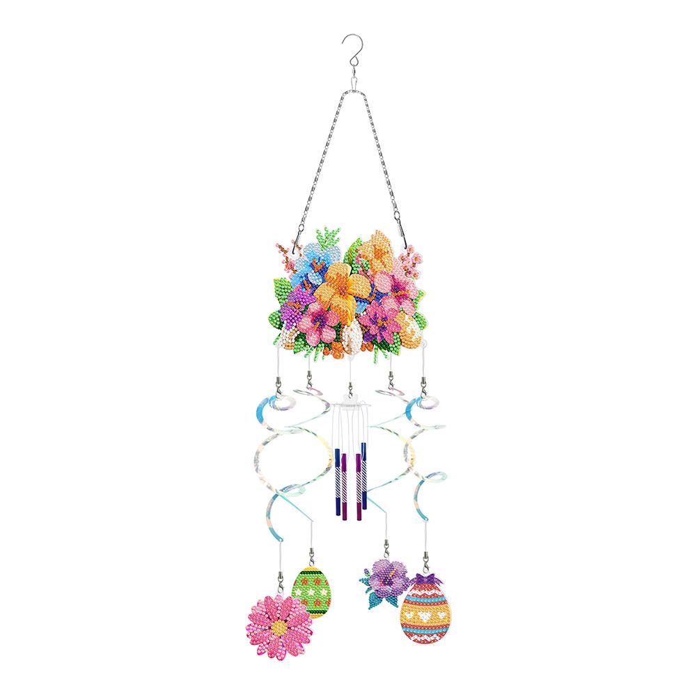 Acrylic Double-sided Diamond Painting Captures Flower Butterfly Hummingbird Dragonfly DIY Wind Chimes Garden Doors and Windows D