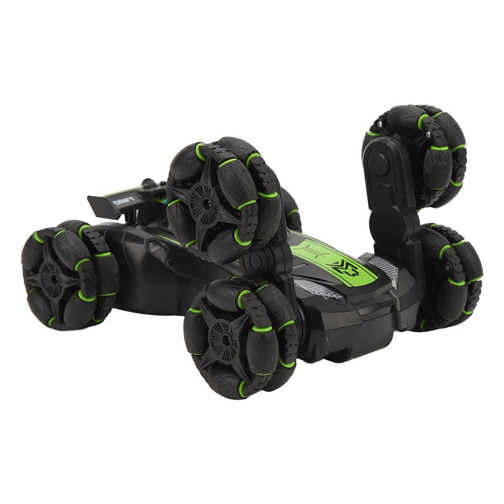 2.4Ghz пульт дистанционного управления трюковая машинка 6 колес свет звук вращающаяся на 360 градусов игрушка для детей зеленый