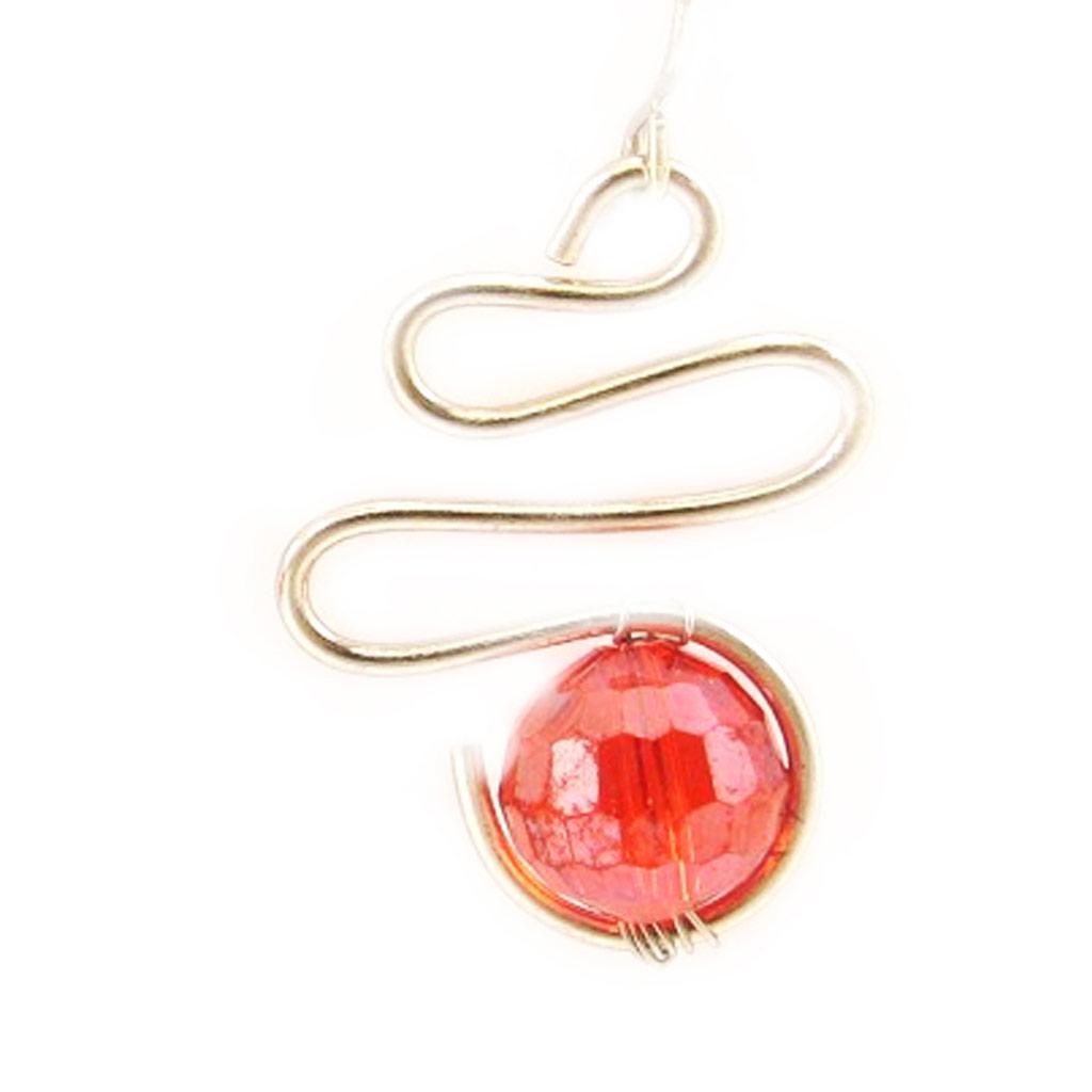 Les Trésors De Lily [L5101] - Красные дизайнерские серьги «Скарлетт»