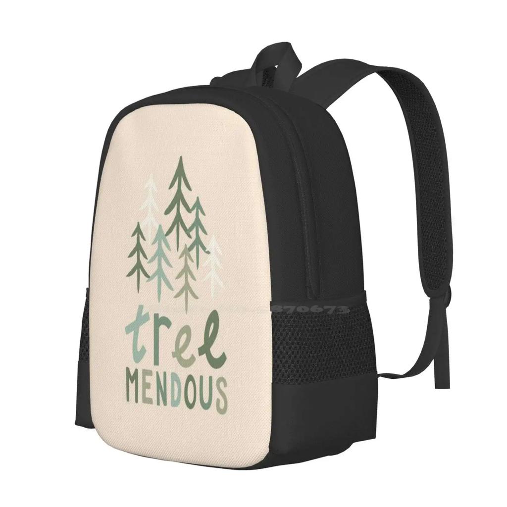 Потрясающая Распродажа Школьный Рюкзак Модные Сумки Treemendous Tree Mendous Хижина На Открытом Воздухе Походная Тропа Рыбалка