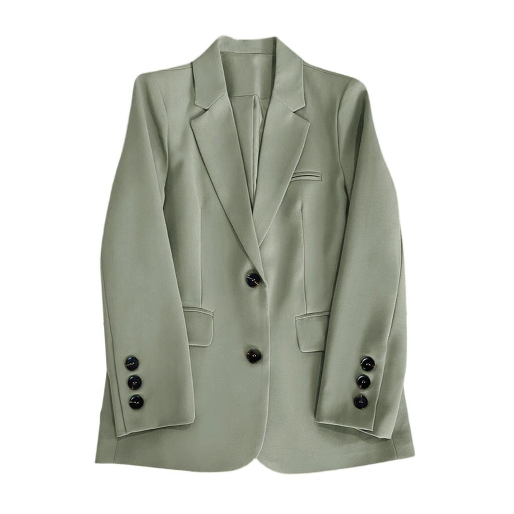 Женские модные жакеты с длинным рукавом на одной пуговице, элегантные женские блейзеры в деловом повседневном стиле