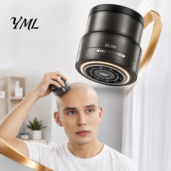 Portable Grooming Tool Electric Bald Head Shaver, Beard Trimmer with Digital Display, 360 Degree Wet Dry Shaver Floating Rotary for Men Face Groomer