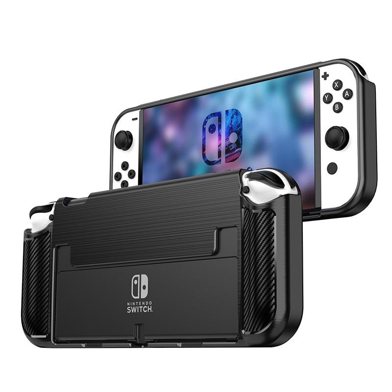 Защитный чехол для Nintendo Switch, OLED, Nitendoswitch, мягкий чехол Ns, аксессуары, противоударный задний корпус, защита от падения