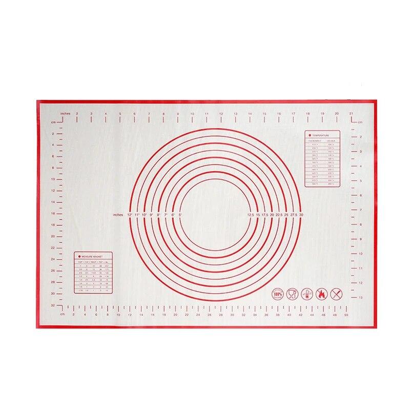 Большой размер 80/70/60 см, силиконовый коврик для выпечки, роликовый коврик для замеса, кондитерские инструменты, блины, тесто для пиццы, антипригарный силиконовый коврик для кухни