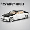 1/22 Benz Maybach S680 литая модель игрушечного автомобиля литые звуковые и световые игрушки для детей транспортное средство