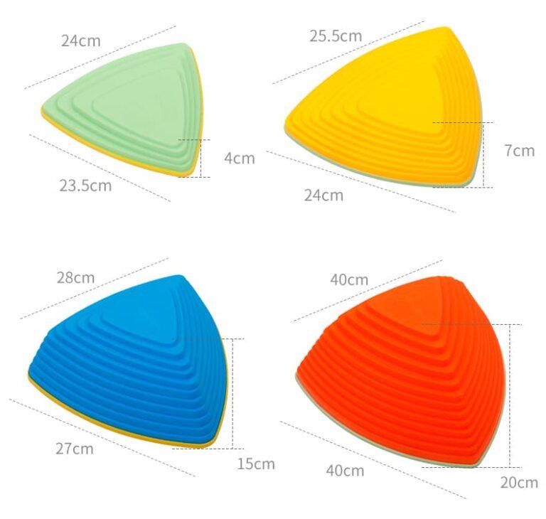 Sensory path river stones Childrens balancing stones stepping stones motor skills and coordination Triangle 11 pcs