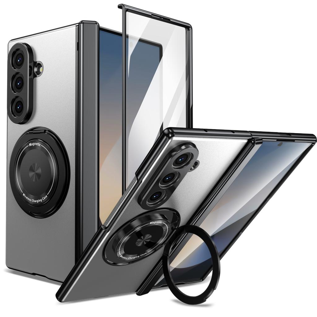 Case For Samsung Galaxy Z Fold 8 Ultra 7 6 5 4 For Magsafe Hinge Protective Screen Glass All Inclusive 360 °Rotating Bracket
