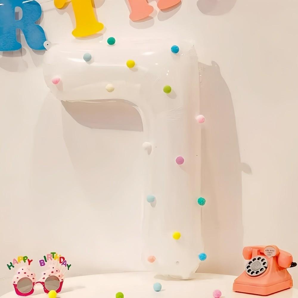White Number 0-9 Balloons 32 Inch Birthday Party Decorations  Celebrating Birthdays