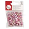 Assort. Perles en bois , FSC 100%, 8mm , tons roses, polies, 84 pces