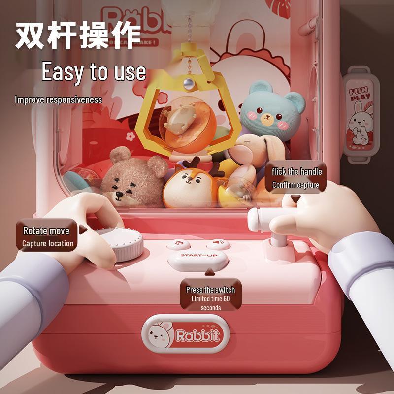 Mini Claw Machine Toy for Kids - Home Use Electric Doll Grabber