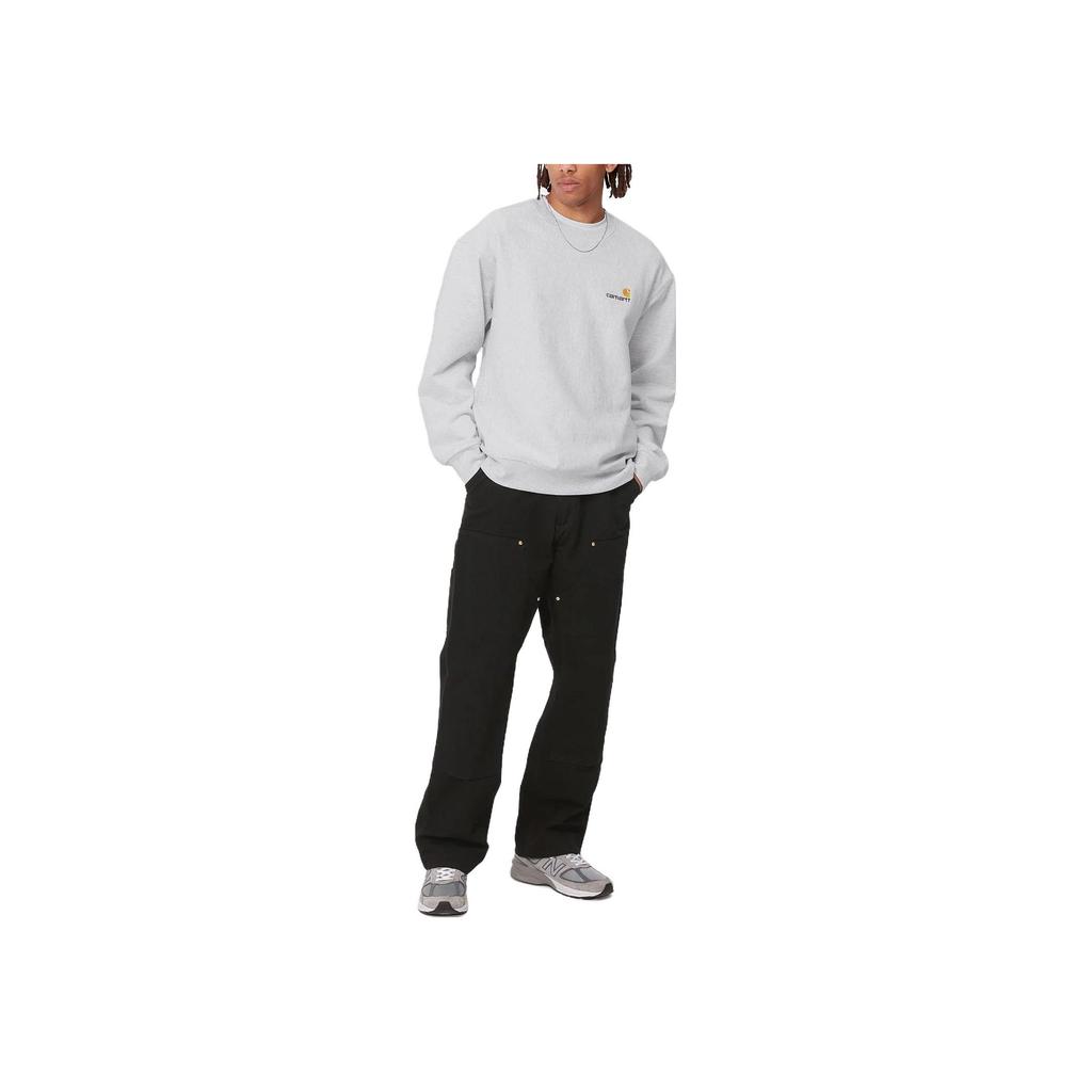 Carhartt WIP Свитшот American Script Пепельный Хизер Мужской Уличная одежда I025475-482-XX