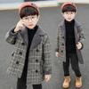 Boys Woolen Coat Autumn and Winter Children's Woolen Coat Suit Lamb Wool Fashion Windbreaker