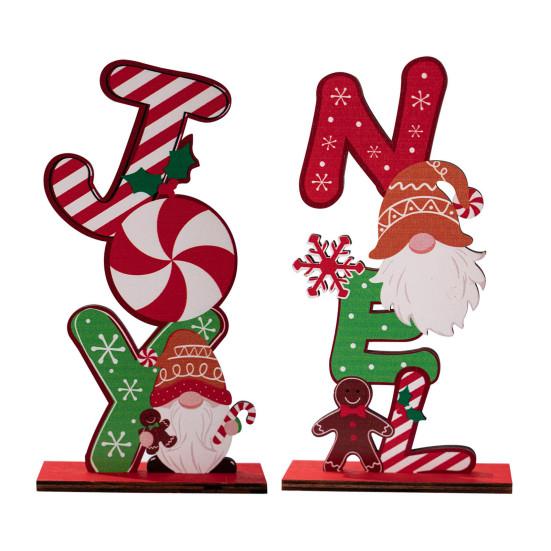 Деревянное Рождественское Украшение Настольный Безликий Гном Пряничный Человечек Декорация Рождество