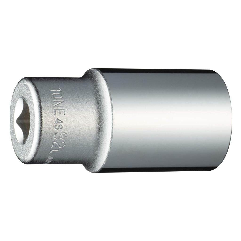 TONE Deep Socket Drive Angle Width Across Flats 32mm (Hexagonal) 4S-32L 12.7mm (1/2")