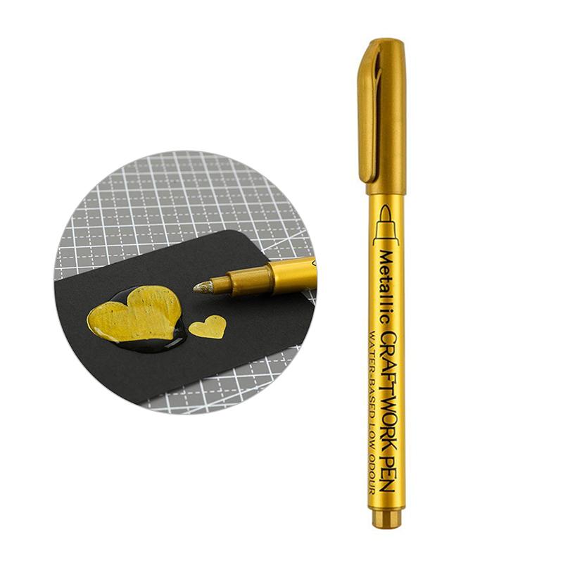 Металлический маркер-краска Нетоксичный перманентный маркер Маркер для DIY-арта