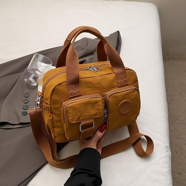 Japanese Handbag 2025 New Fashionable Versatile Nylon Cloth Shoulder Oblique Span Bag Casual Simple Commuter Pillow Bag