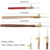 Hooks, 3Pcs French Beading Hook Needle Set for Hand Embroidery with 9 Needles for Sequins and Beads Craft Sewing Tools for Beginners and Professionals